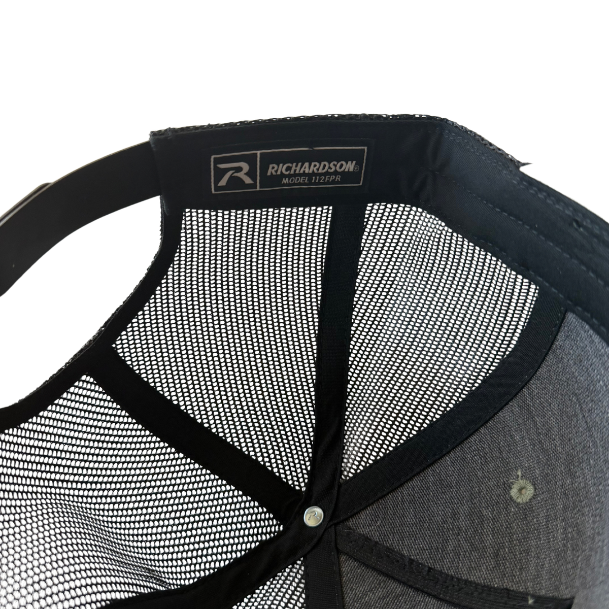 Custom Leather Patch Ball Cap – Richardson 112 (Loden Green & Black)