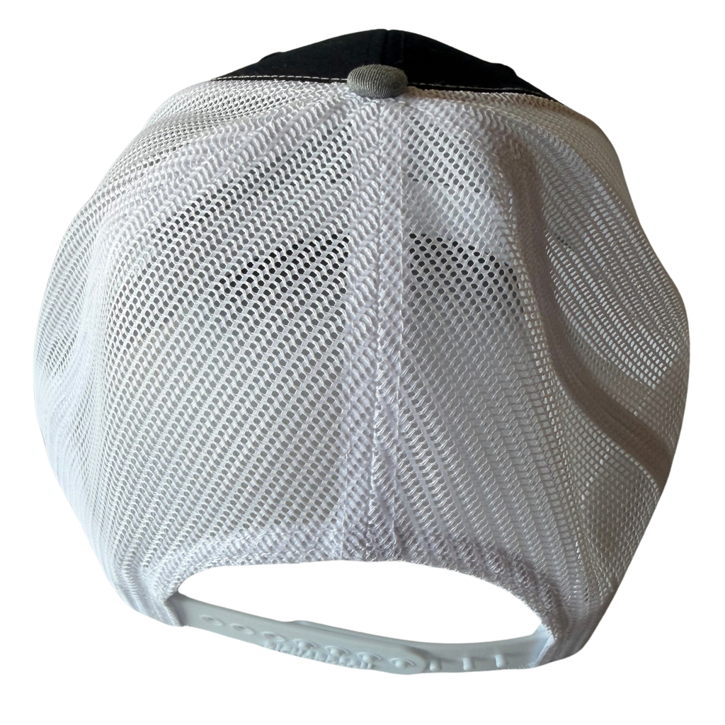 Custom Leather Patch Ball Cap – Richardson 112 (Navy, White & Heather Grey, 6-Panel)