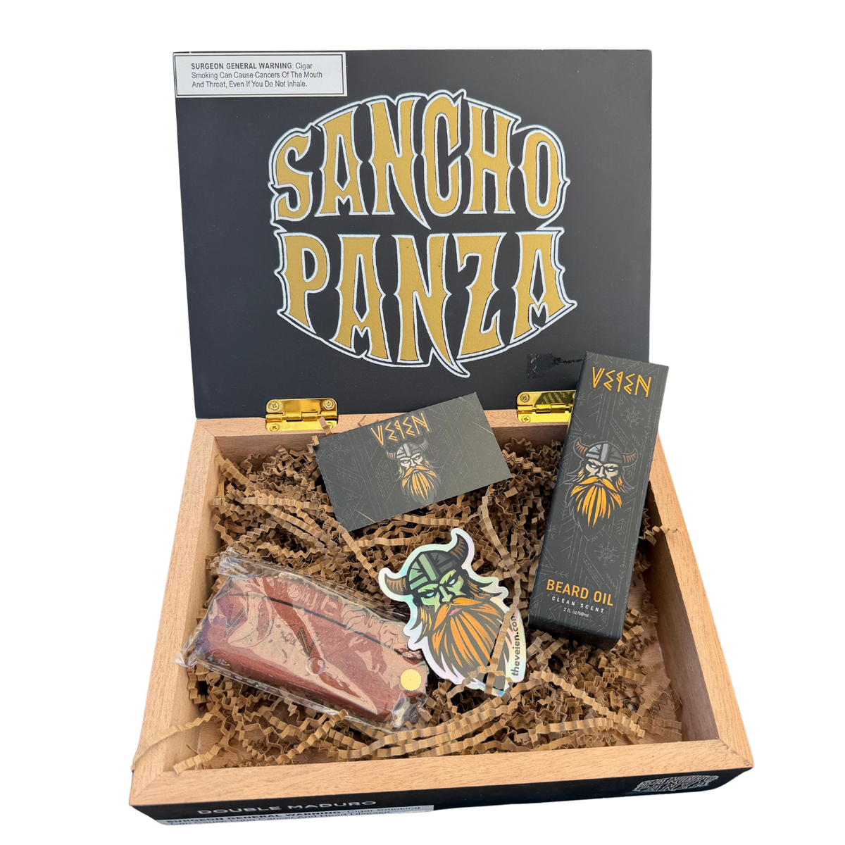 Veien Beard Care Gift Set – Customized Cigar Box